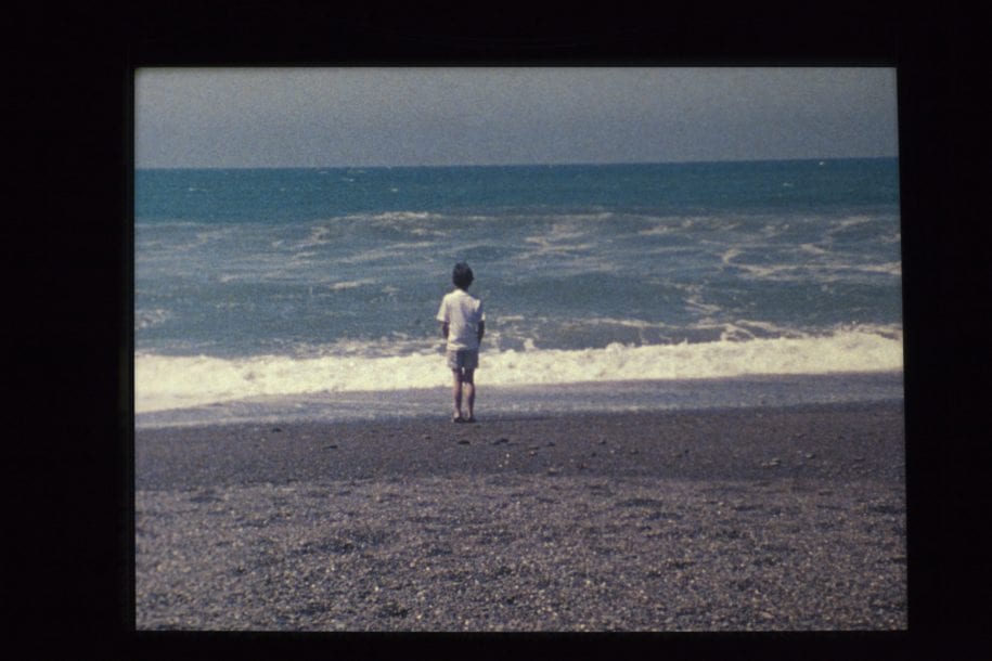 Film still of "Gabriel," a film by Agnes Martin.