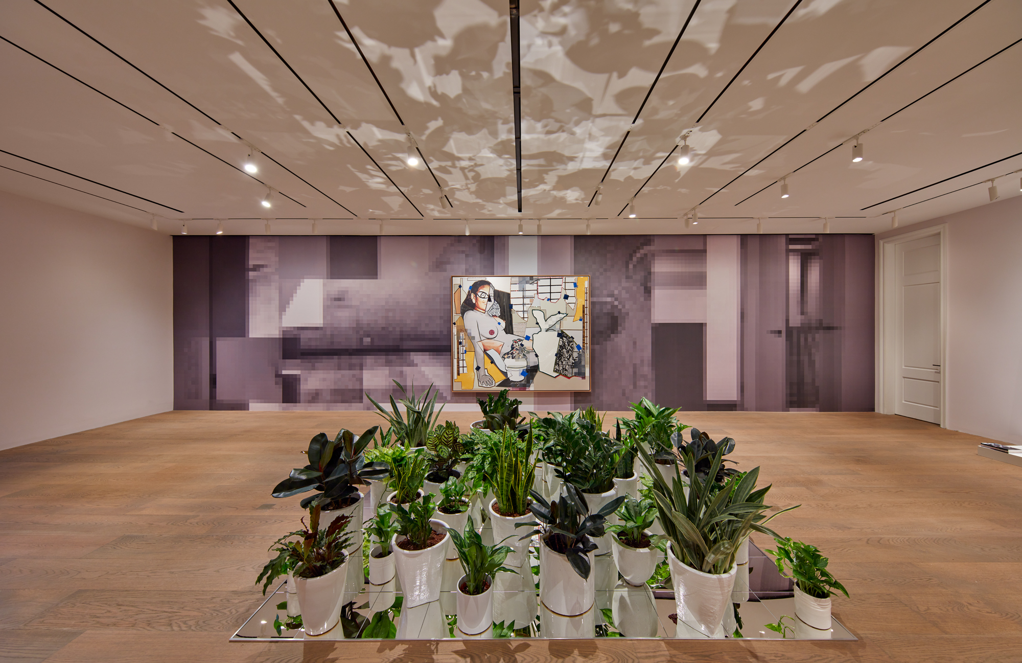 Installation view of the exhibition Mickalene Thomas: Beyond the Pleasure Principle at Lévy Gorvy New York