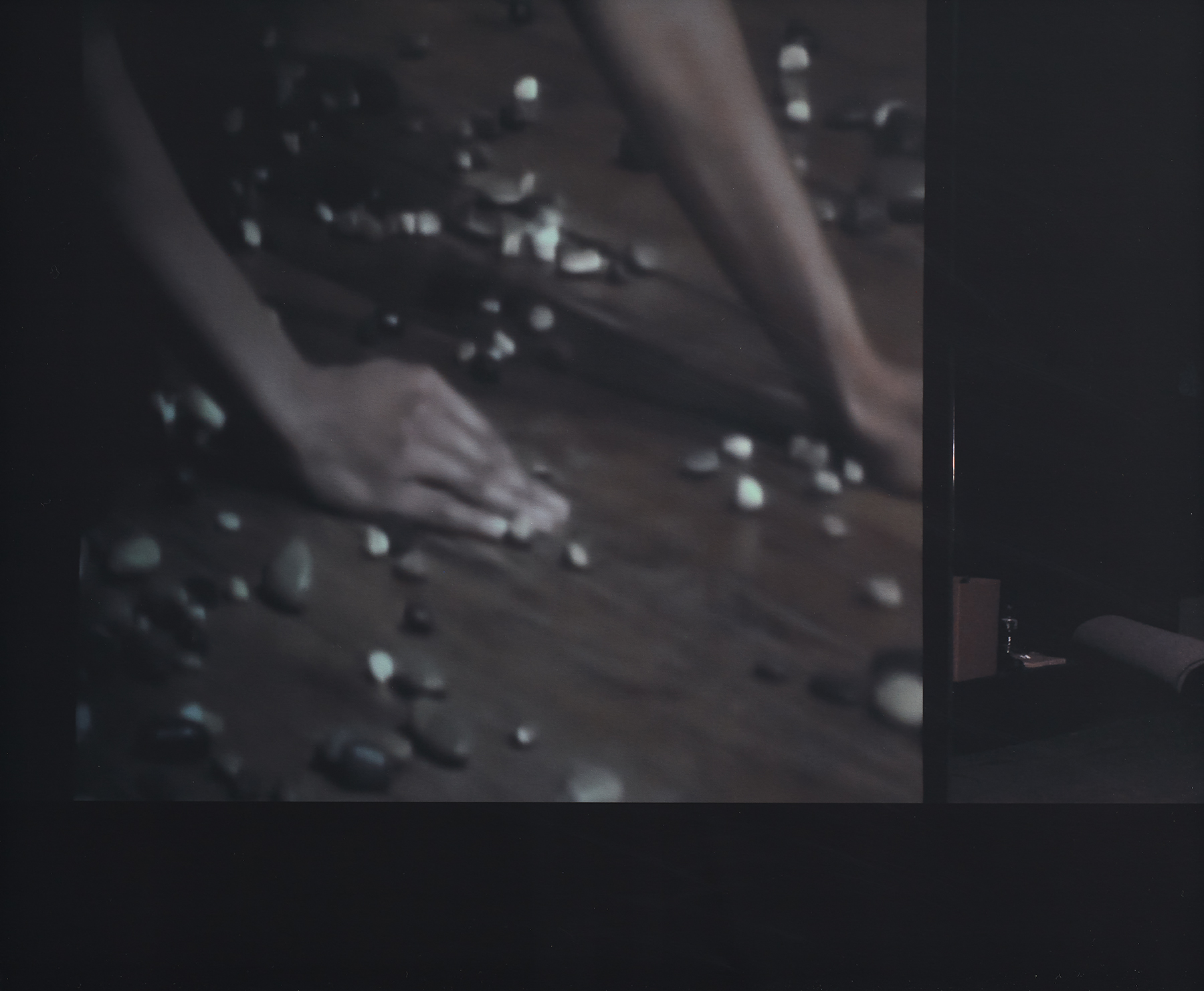 Detail view of Carrie Mae Weems' work The Destroyed Mendieta, Hands, 2012